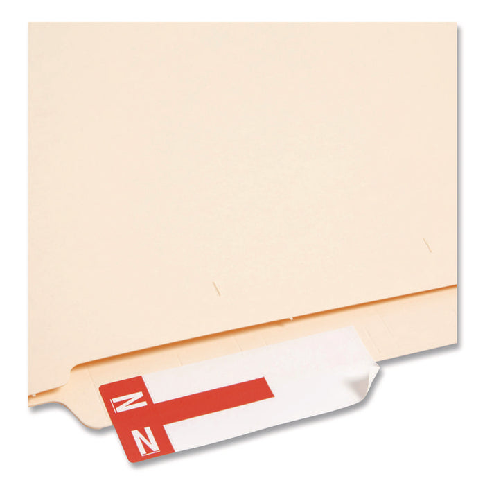AlphaZ Color-Coded First Letter Combo Alpha Labels, A/N, 1.16 x 3.63, Red/White, 5/Sheet, 20 Sheets/Pack
