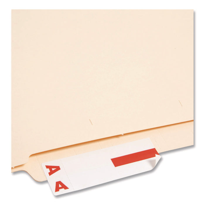 AlphaZ Color-Coded First Letter Combo Alpha Labels, A/N, 1.16 x 3.63, Red/White, 5/Sheet, 20 Sheets/Pack