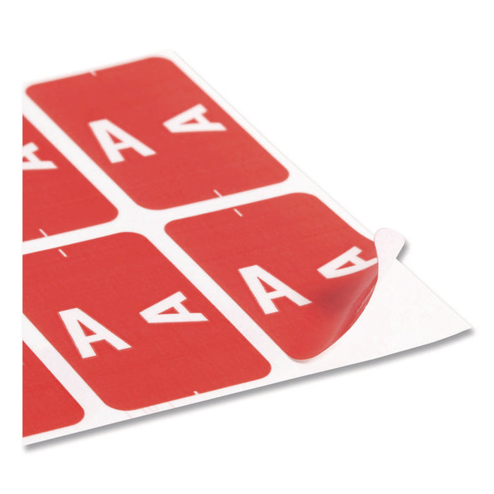 AlphaZ Color-Coded First Letter Combo Alpha Labels, I/V, 1.16 x 3.63, Pink/White, 5/Sheet, 20 Sheets/Pack