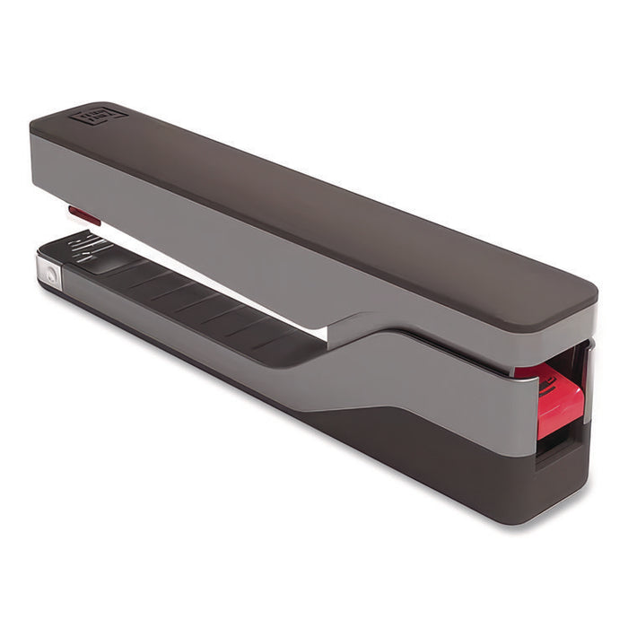 Desktop Aluminum Full Strip Stapler, 25-Sheet Capacity, Gray/Black