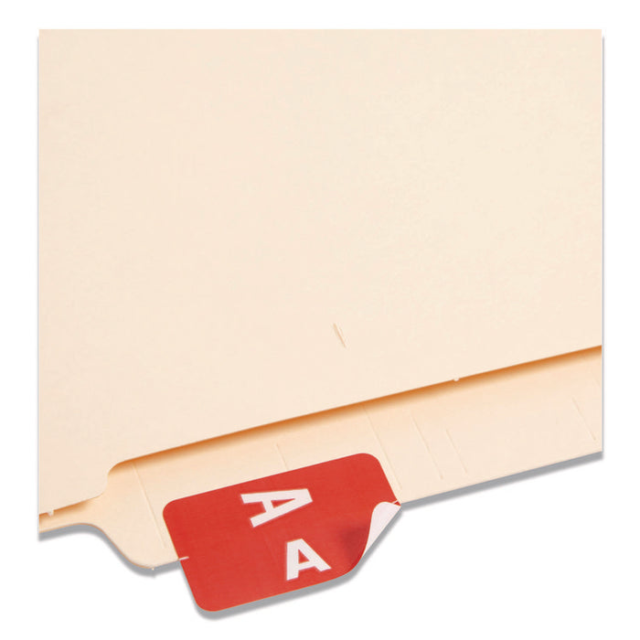 AlphaZ Color-Coded Labels Starter Set, A-Z, 1 x 1.63, Assorted, 10/Sheet, 220 Sheets/Box