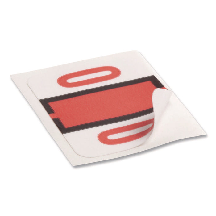 Numerical End Tab File Folder Labels, 0-9, 1 x 1.25, White, 500/Roll, 10 Rolls/Box