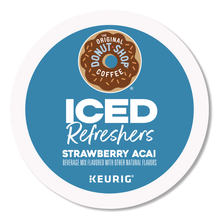 ICED Refreshers K-Cup Pods, Strawberry Acai, 20/Box