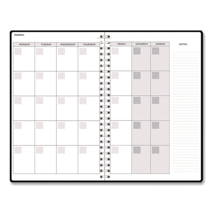 Recycled Non-Dated Monthly/Weekly Planner, Mushrooms, Multicolor Cover, Undated