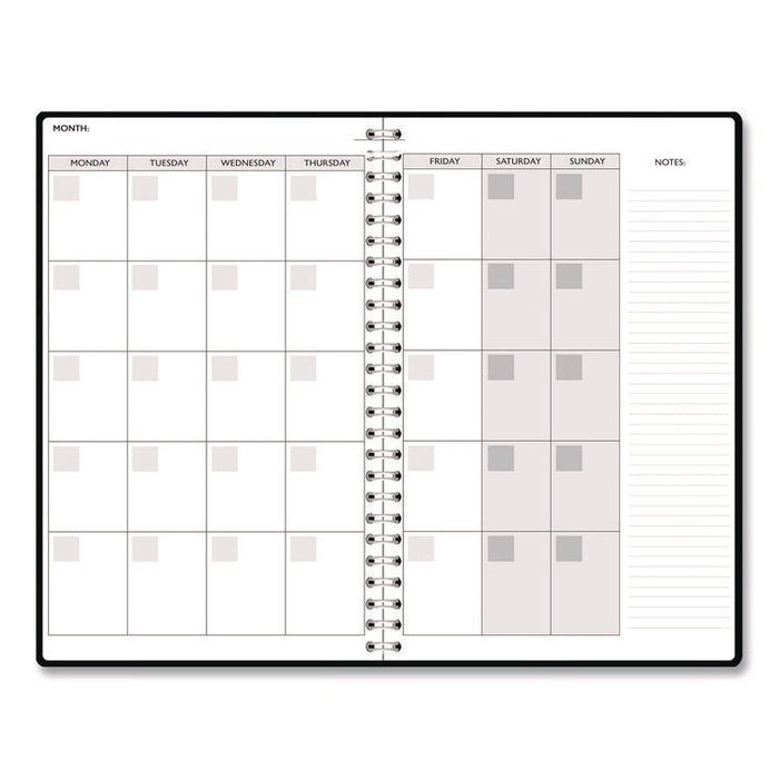 Recycled Non-Dated Monthly/Weekly Planner, 70's Stripes, Multicolor Cover, Undated