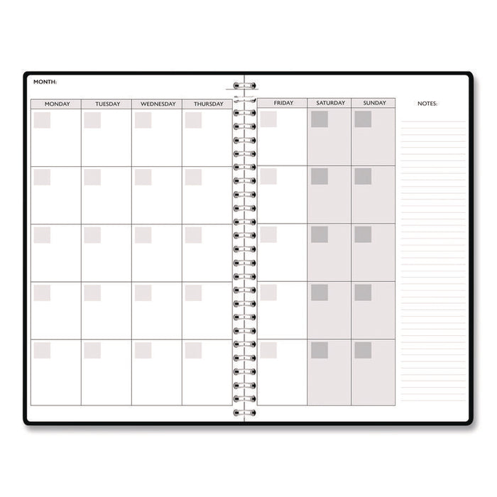 Recycled Non-Dated Monthly/Weekly Planner, Crystals, Blue/Pink/White Cover, Undated