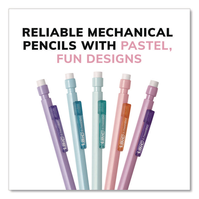 Xtra Smooth Mechanical Pencil, HB #2 Black Lead, Assorted Pastel Color Barrels, 40/Pack