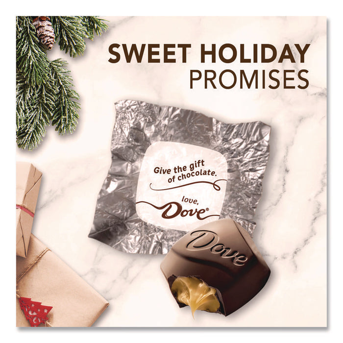 Promises Frosty and Festive Dark Chocolate and Sea Salt Caramel Candy, 7.94 oz Bag