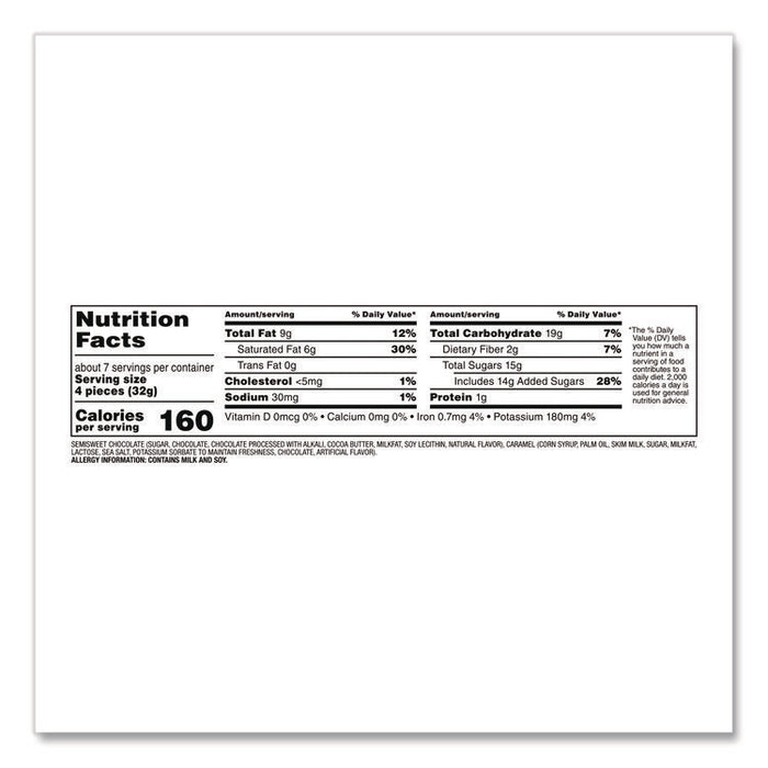 Promises Frosty and Festive Dark Chocolate and Sea Salt Caramel Candy, 7.94 oz Bag