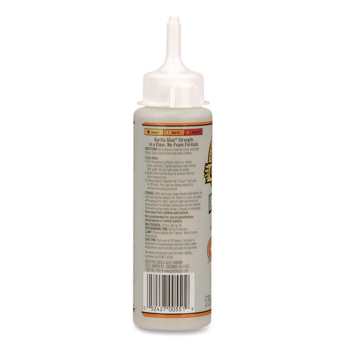 Clear Gorilla Glue, 5.75 oz, Dries Clear