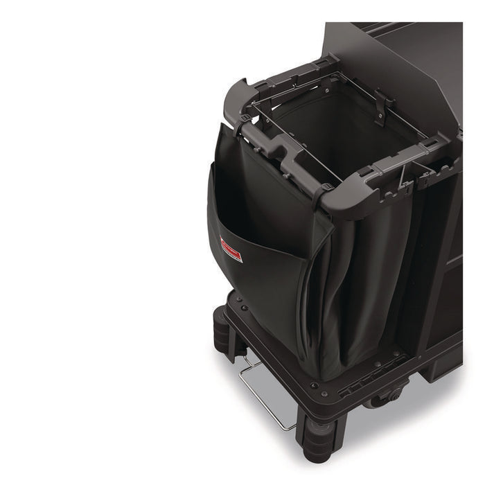 Amenity Bag for Suncast Commercial Full-Size and Compact-Size Housekeeping Carts, 2 gal, 19.5" x 1.51" x 21.36", Black
