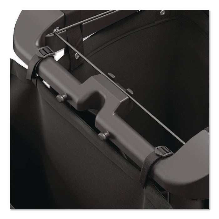 Amenity Bag for Suncast Commercial Full-Size and Compact-Size Housekeeping Carts, 2 gal, 19.5" x 1.51" x 21.36", Black