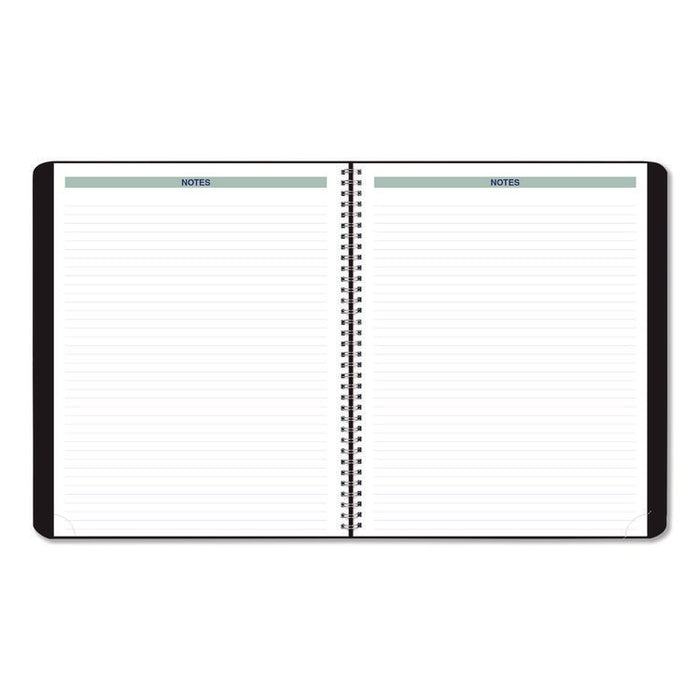 Plan and Link Monthly Planner, 9.25 x 7.25, Black Distressed Faux Leather Cover, 16-Month: Sept 2024 to Dec 2025