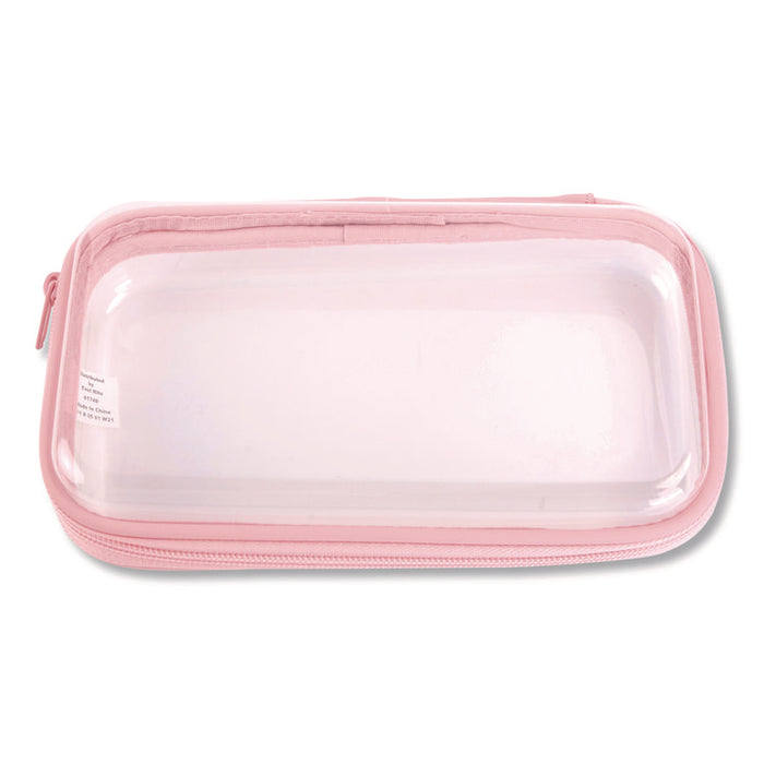 Pencil Pouch, 9.25 x 5.12 x 2.17, Clear/Randomly Assorted Color