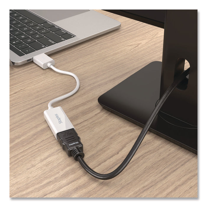 DisplayPort to HDMI Audio/Video Adapter, 6", White