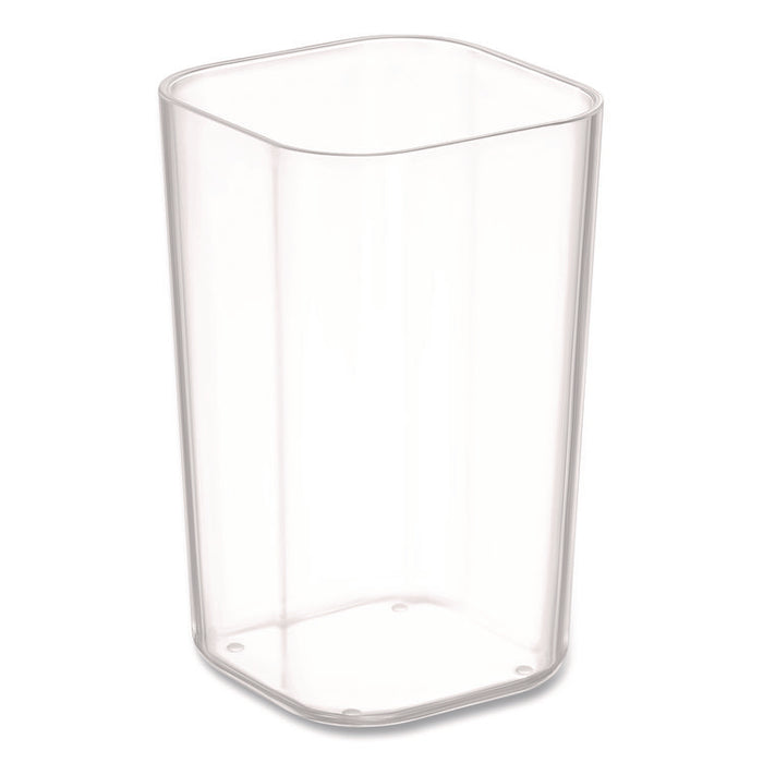 Stackable Plastic Pencil Cup, 2.61 x 2.61 x 4.3, Clear