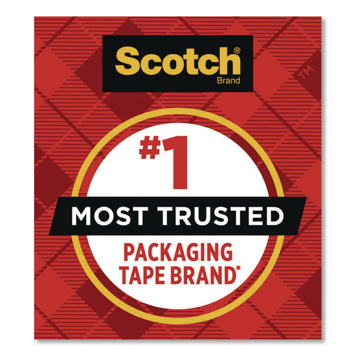 3850 Heavy-Duty Packaging Tape, 3" Core, 1.88" x 43.7 yd, Clear, 6/Pack