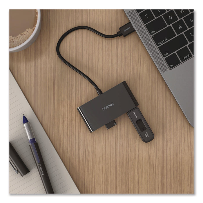 USB 2.0 Hubs, 4-Port, Black