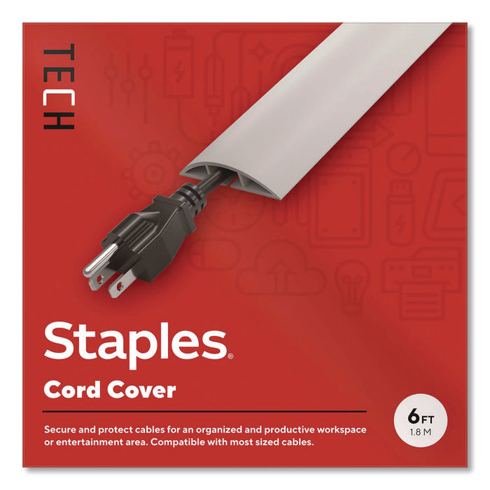 Cord Cover, 6 ft Long, Gray