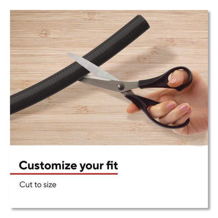 Cord Sleeve, 10 ft, Black