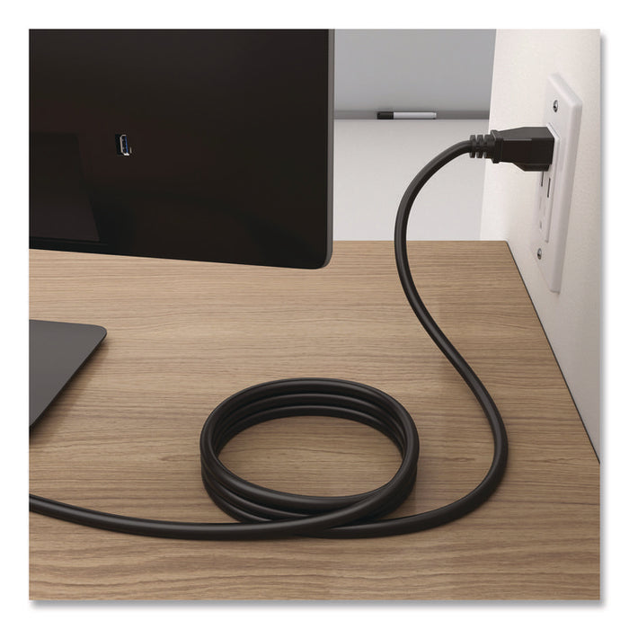 AC Power Cord, 6 ft, Black