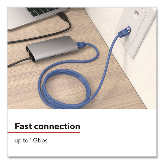 CAT6 Ethernet Cable, 25 ft, Blue