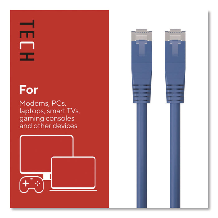 CAT6 Ethernet Cable, 25 ft, Blue