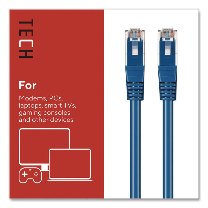 CAT6 Ethernet Cable, 100 ft, Blue