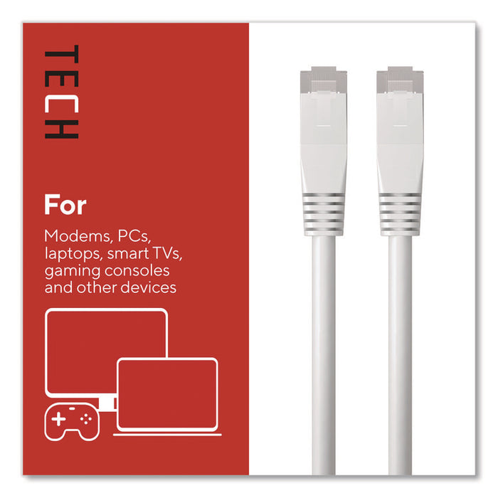 CAT6 Ethernet Cable, 7 ft, Gray