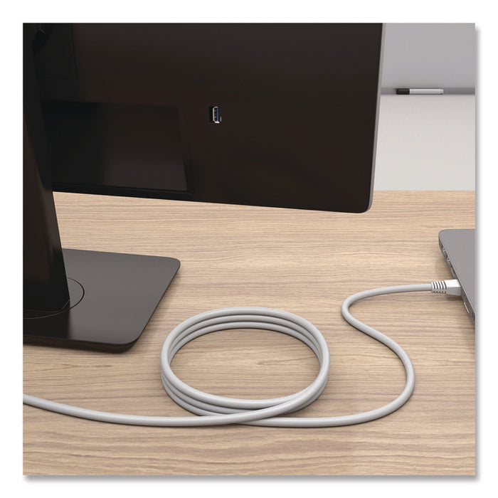 CAT6 Ethernet Cable, 7 ft, Gray