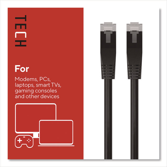 CAT6 Ethernet Cable, 14 ft, Black
