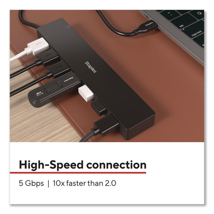 USB 3.0 Hubs, 7-Port, Black