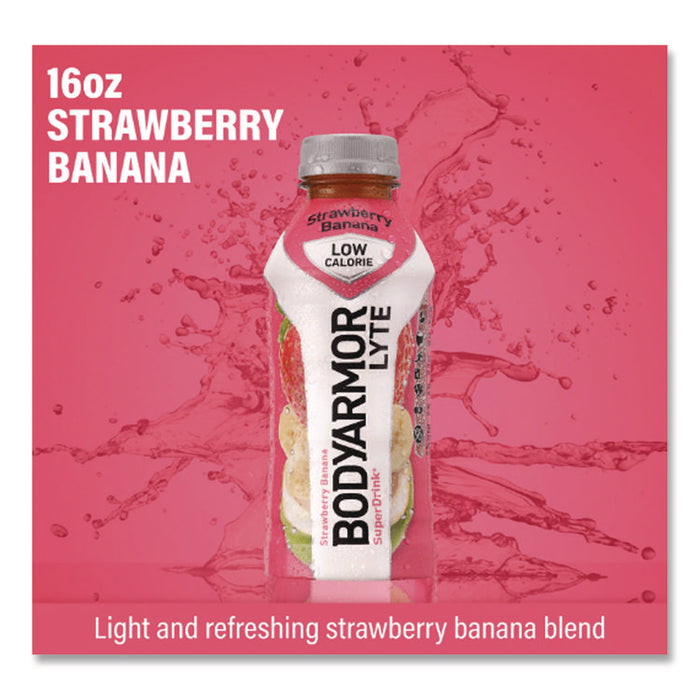 LYTE Sports Drink, Strawberry Banana, 16 oz Bottle, 12/Pack