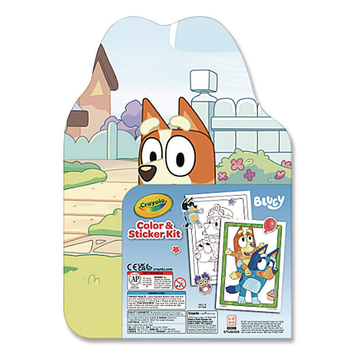 Bluey Color and Sticker Kit, Includes 26 Markers, Ages 5 and Up, 20 Pages