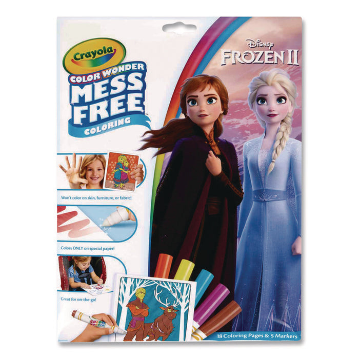 Disney Frozen 2 Color Wonder Kit, Includes Five Markers, Ages 3 and Up, 18 Pages