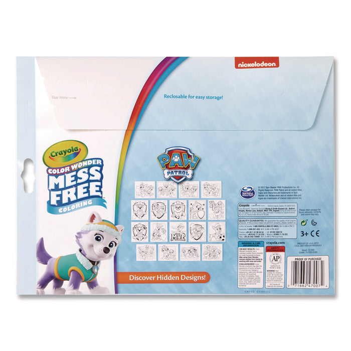 Nickelodeon Paw Patrol Color Wonder Kit, Includes Five Markers, Ages 3 and Up, 18 Pages