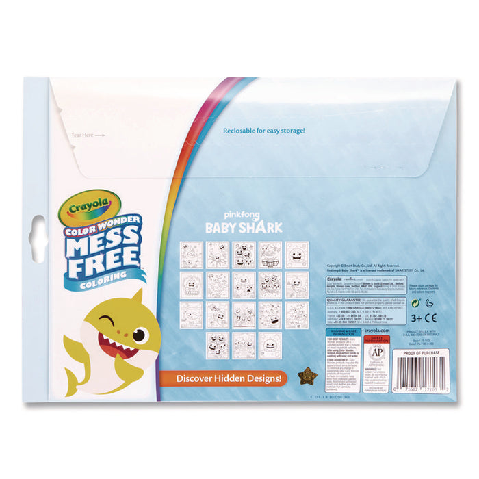 Pinkfong Baby Shark Color Wonder Kit, Includes Five Markers, Ages 3 and Up, 18 Pages