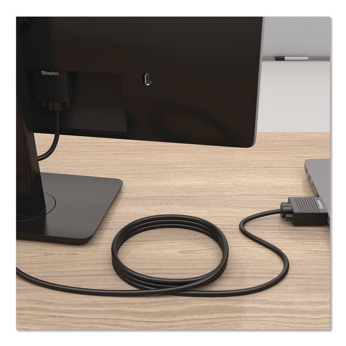 SVGA to VGA Cable, 6 ft, Black