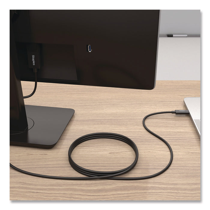 USB-C to DisplayPort Audio/Video Cable, 6 ft, Black