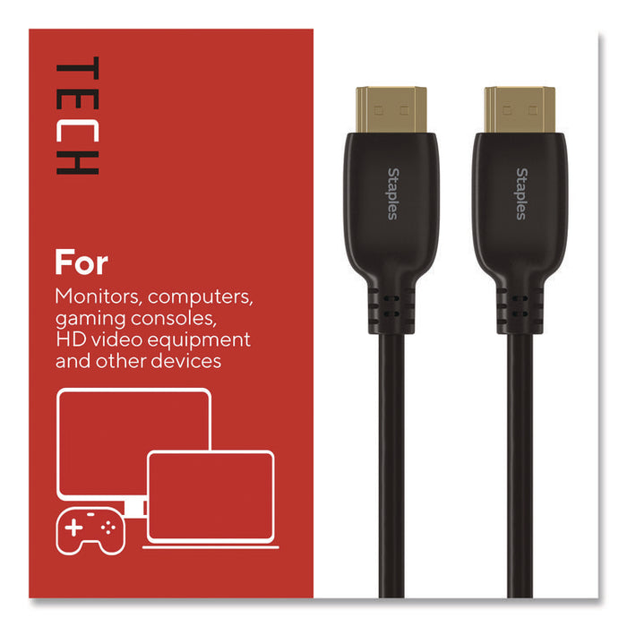 HDMI to HDMI Audio/Video Cable, 6 ft, Black