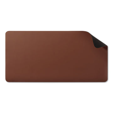 Anti-Slip Faux Leather Desk Pad, 31.5" x 15.7", Brown
