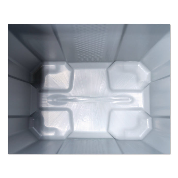 Salt Box, 28 gal, 23.75 x 15.75 x 23.75. Dove Gray