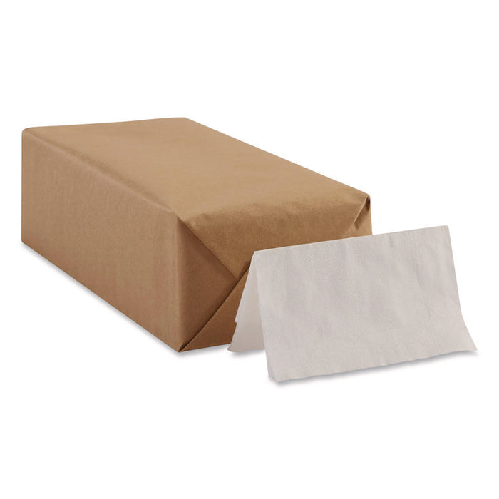 Mini MorNap Napkins, 1-Ply, Multilayer, 13 x 12, For Large Dispensers, White, 6000/Carton