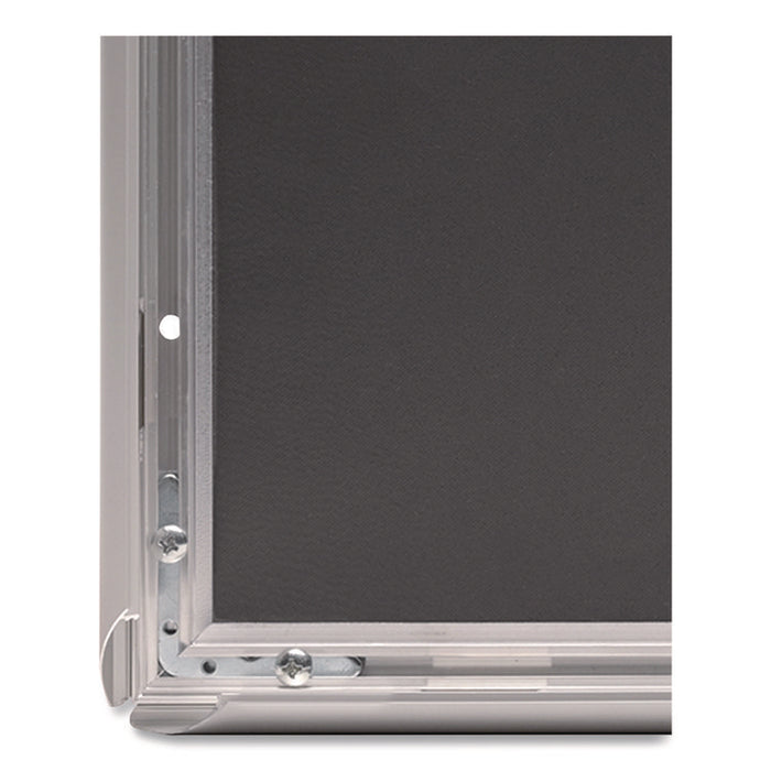 Poster Holder, Aluminum, 18 x 24, Silver