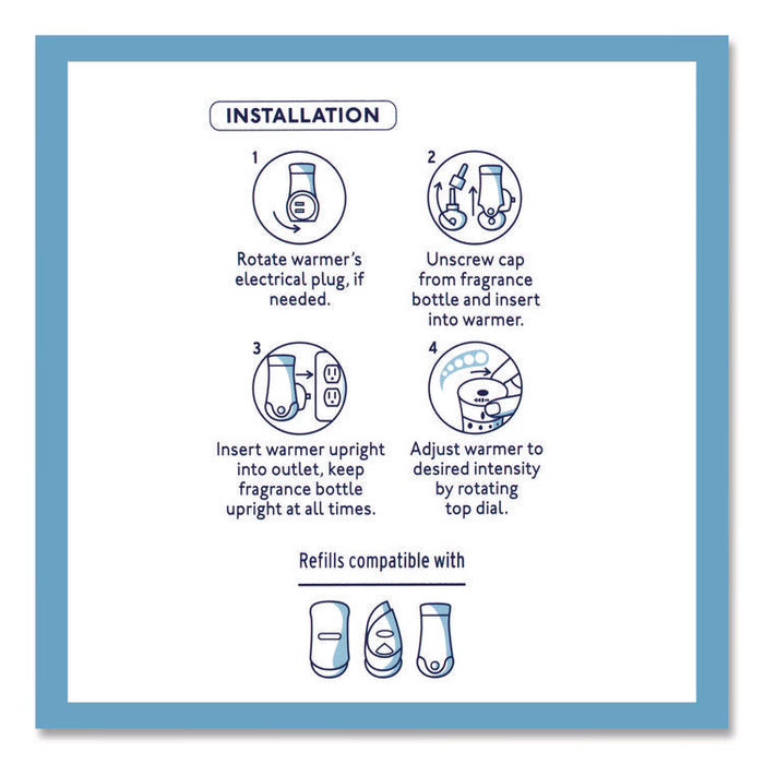 Plugins Scented Oil Refill, Clean Linen, 0.67 oz, 5/Pack