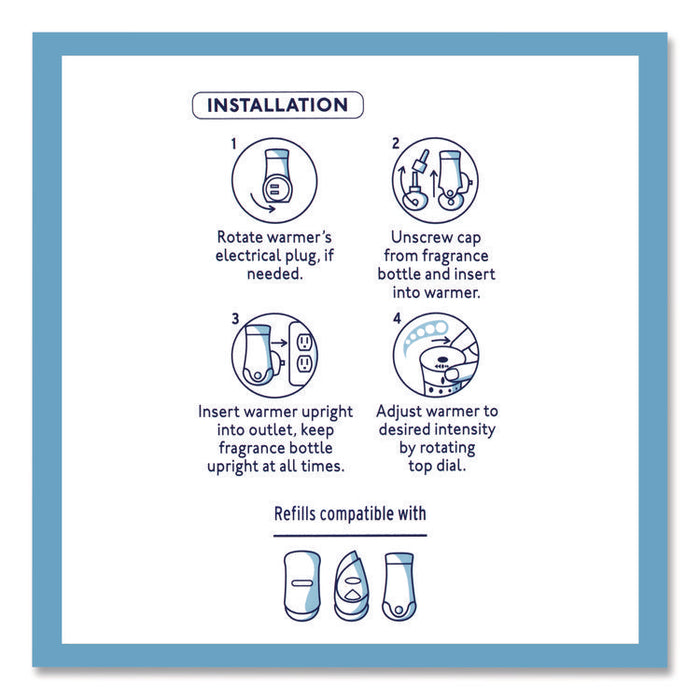 Plugins Scented Oil Refill, Clean Linen, 0.67 oz, 10/Pack