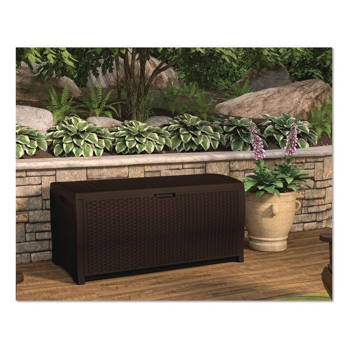 Large Deck Box, 13.23 cu ft, 50" x 25.5" x 25.5", Java