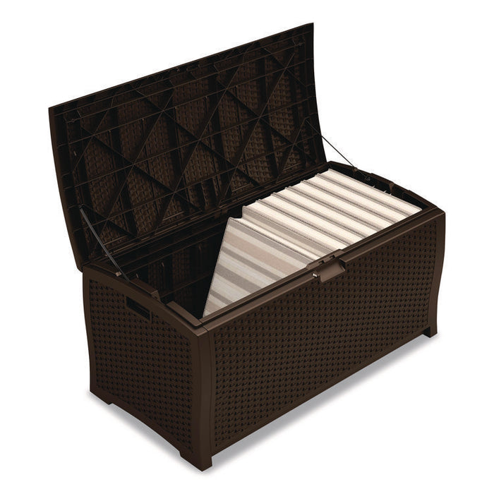 Large Deck Box, 13.23 cu ft, 50" x 25.5" x 25.5", Java