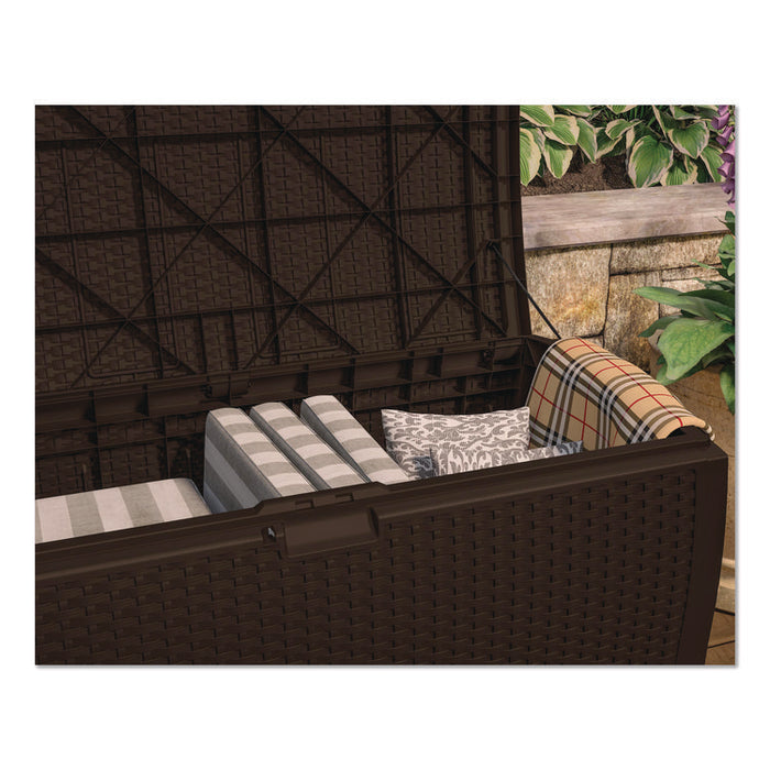 Large Deck Box, 13.23 cu ft, 50" x 25.5" x 25.5", Java