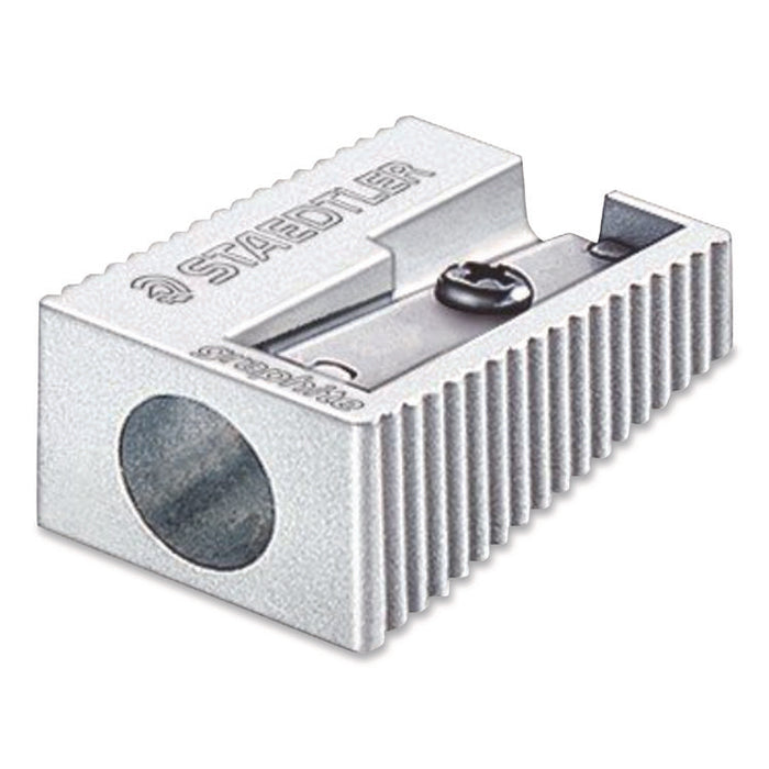 Handheld Manual Pencil Sharpener, 2.95 x 4.72 x 0.79, Gray/Silver, 4/Pack